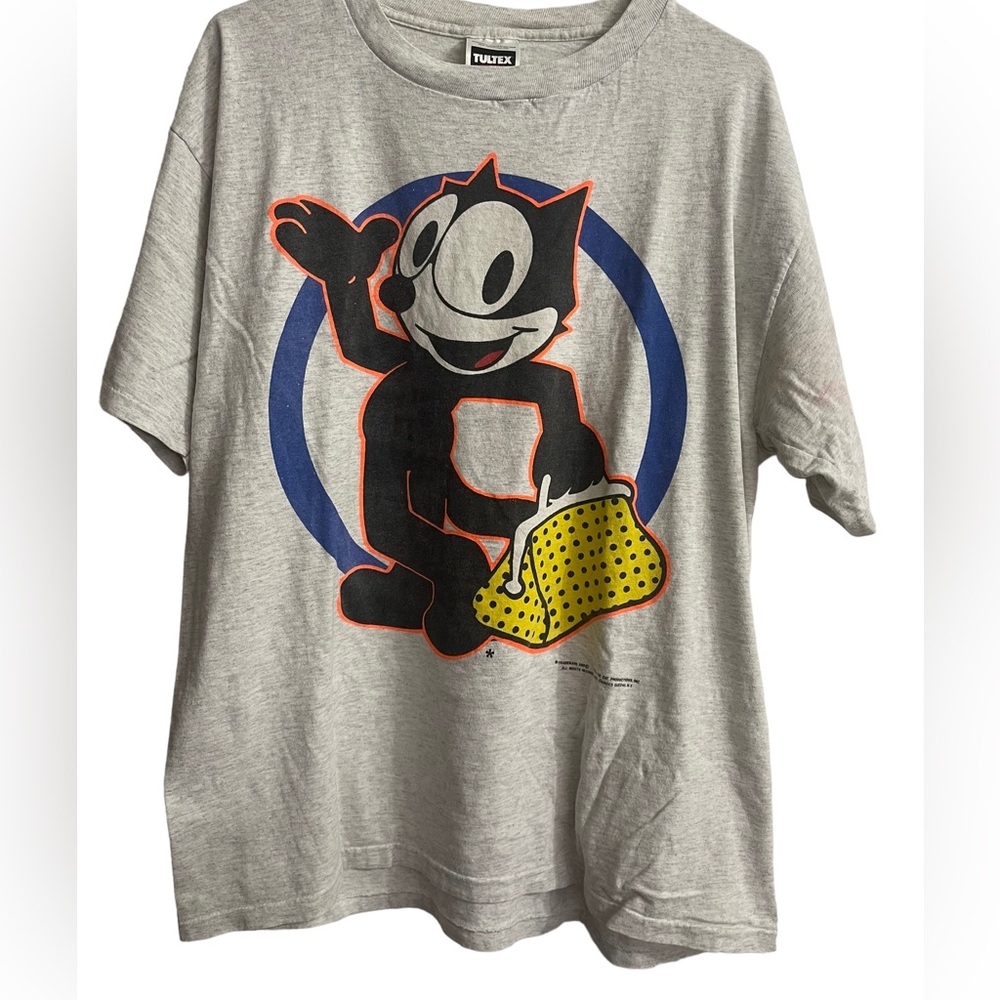 Vintage Felix The Cat "Magic Bag" T-Shirt Tultex Tag Size X- Large - Has flaws - - Picture 1 of 8